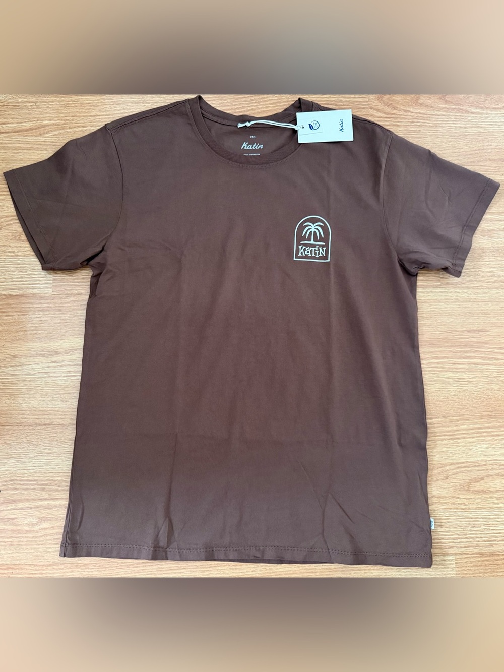 Katin Mens M Brown Short-Sleeve Logo Tee (NWT)